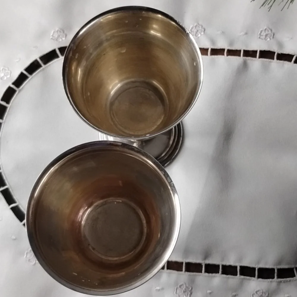 Elegant Silver Plated  Goblets